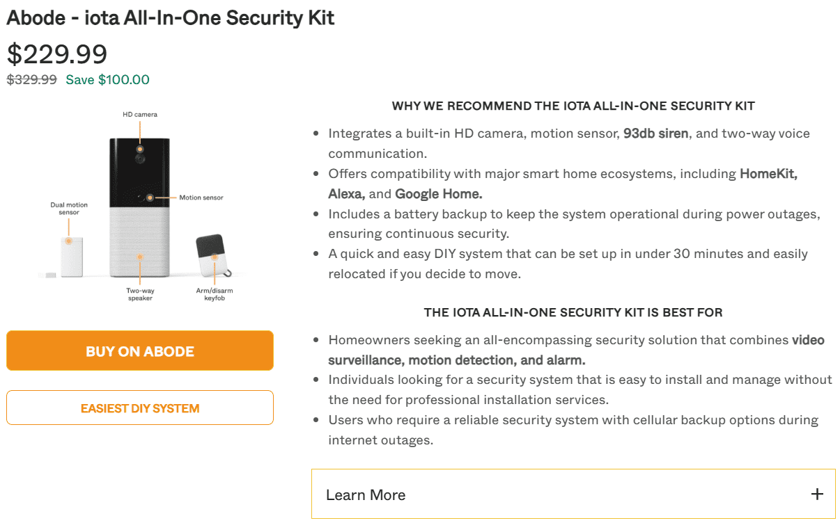 Abode - iota All-In One Security Kit