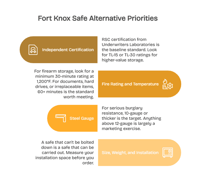 How to Choose the Right Fort Knox Safe Alternative - visual selection
